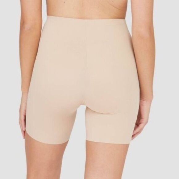 SPANX Assets Women's Thintuition Shaping Mid-Thigh Slimmer Beige Small Shapewear - Picture 3 of 10